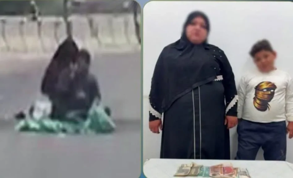 الداخلية:كشف ملابسات مقطع فيديو سيدة ونجلها يفترشان أحد الطرق بالشرقية