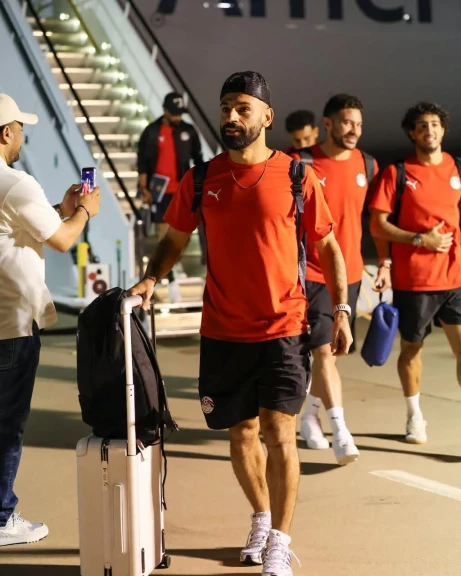 بعثة منتخب مصر تصل دالاس استعدادا لمواجهة أستراليا-صور
