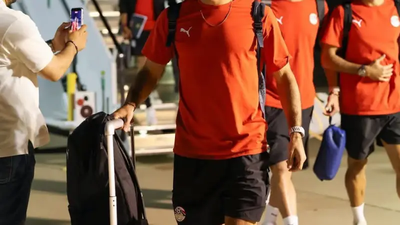 بعثة منتخب مصر تصل دالاس استعدادا لمواجهة أستراليا-صور