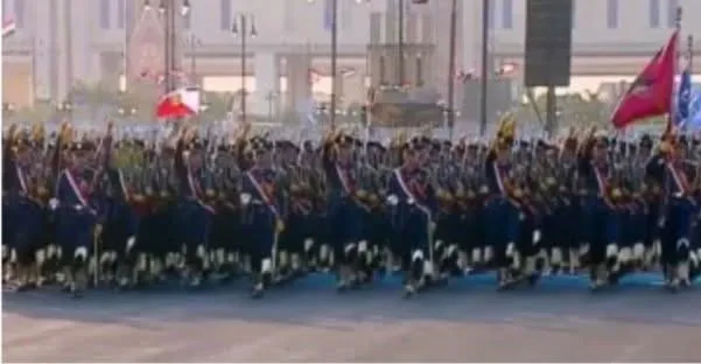 اسلمي يا مصر إنني الفدا.. عرض عسكري مهيب للقوات المسلحة خلال افتتاح مقر القيادة الاستراتيجية