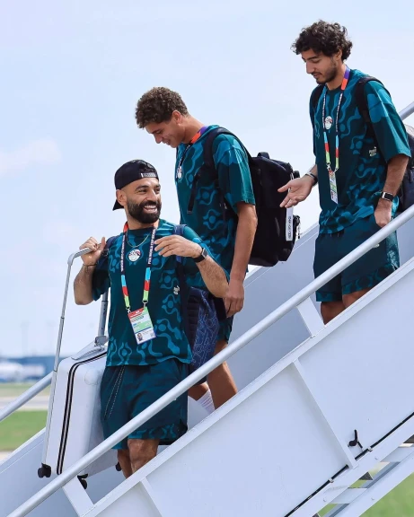 وصول بعثة منتخب مصر إلى أتلانتا استعداداً لمواجهة الأرجنتين-صور