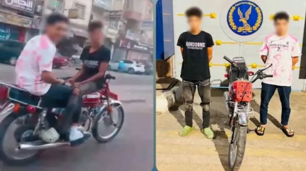 الداخلية: ضبط شخصين لقيامهم بأداء حركات إستعراضية وتعريض حياة المواطنين للخطر بالدقهلية.