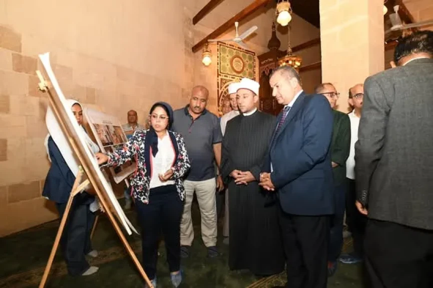 الأمين العام للمجلس الأعلى للآثار يتفقد ويفتتح مشروع ترميم مسجد محمد بك الصغير بمنطقة مصر القديمة
