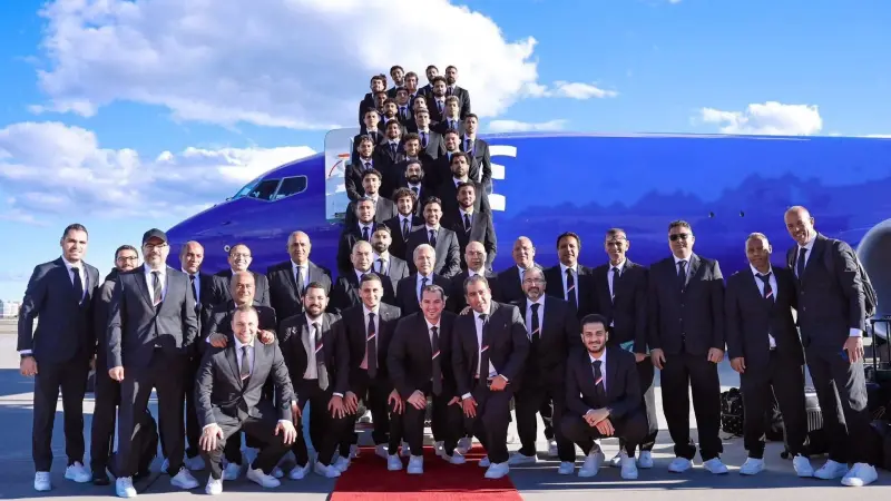عاجل .. بعثة منتخب مصر تصل مطار العلمين عقب المشاركة التاريخية فى كأس العالم