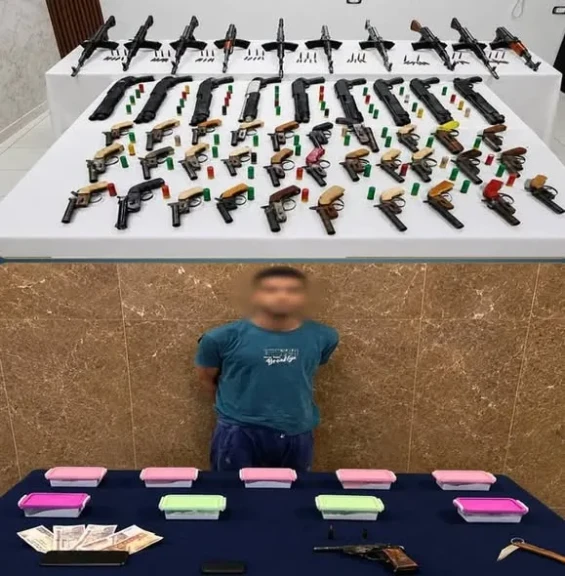 الداخلية:ضبط عناصر شديدة الخطورة لقيامهم بجلب كميات من المواد المخدرة والأسلحة النارية