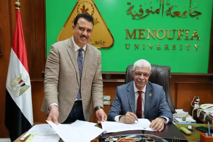 رئيس جامعة المنوفية يعتمد نتيجة كلية الذكاء الاصطناعي بنسبة نجاح 84.3%