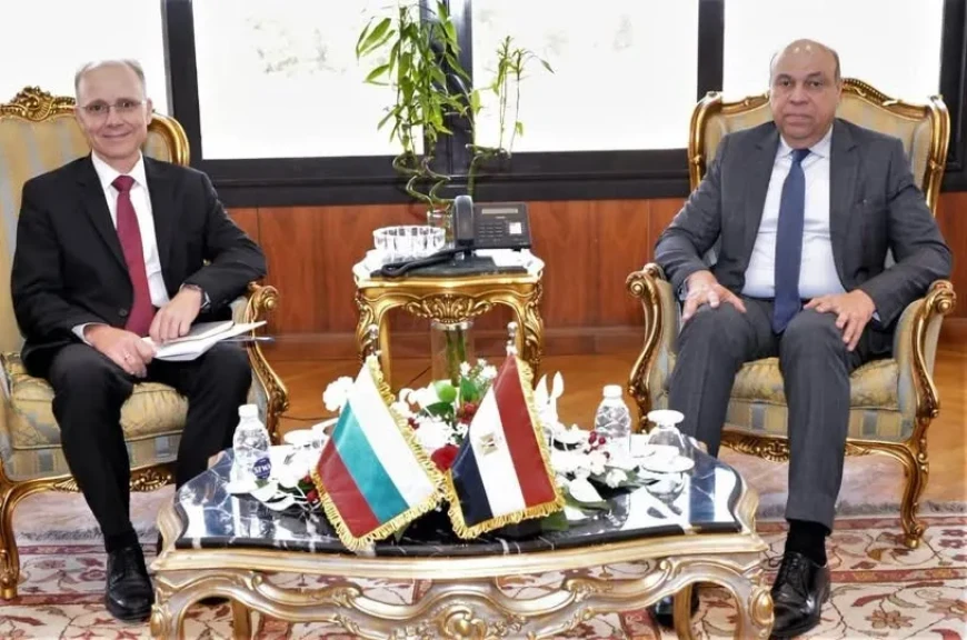 وزير الطيران المدني يستقبل سفير بلغاريا لبحث سُبل التعاون المشترك في مجال النقل الجوي.