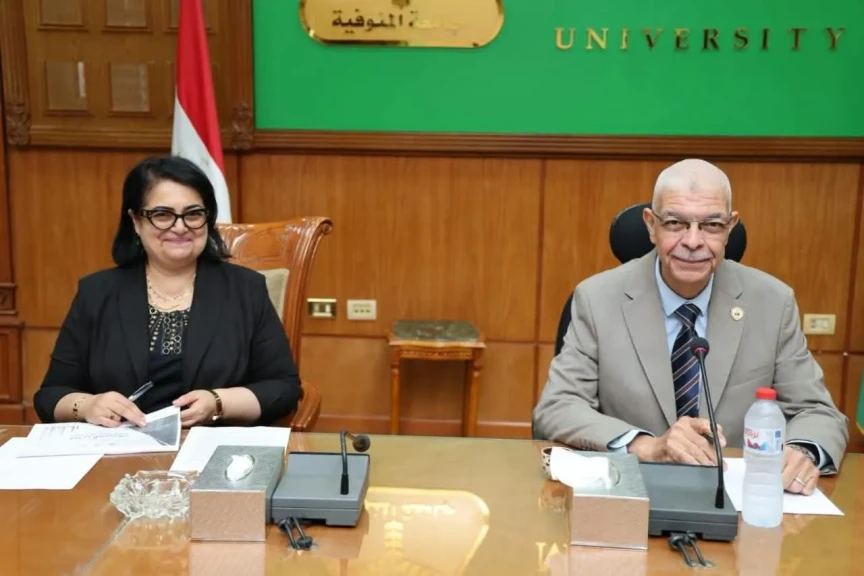 رئيس جامعة المنوفية يستعرض مقترحات إنشاء مبنى مدرجات متكامل وفق أحدث المعايير الهندسية