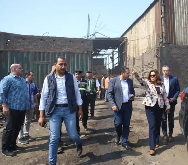 وزيرة التنمية المحلية والبيئة في زيارة مفاجئة لتفقد منطقة العكرشة الصناعية بالقليوبية