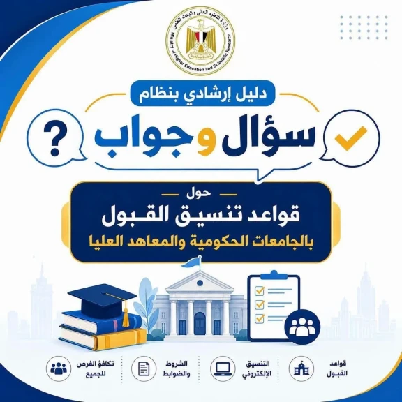 التعليم العالي تطلق سلسلة من الأدلة الإرشادية لتوعية طلاب الثانوية العامة بإجراءات التنسيق الإلكترونى
