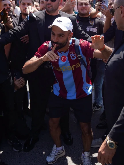 حفل تقديم محمد صلاح لاعباً لاطربزون سبور التركي