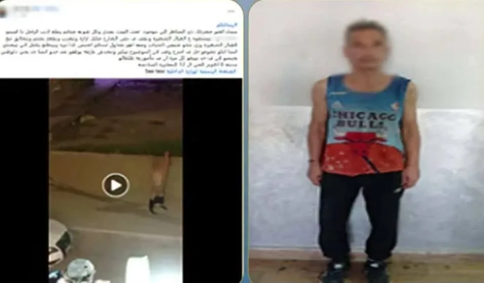 الداخلية: ضبط المتهم في مقطع فيديو تظهربالسير عارياً والتعدى على المارة بالسب بالجيزة