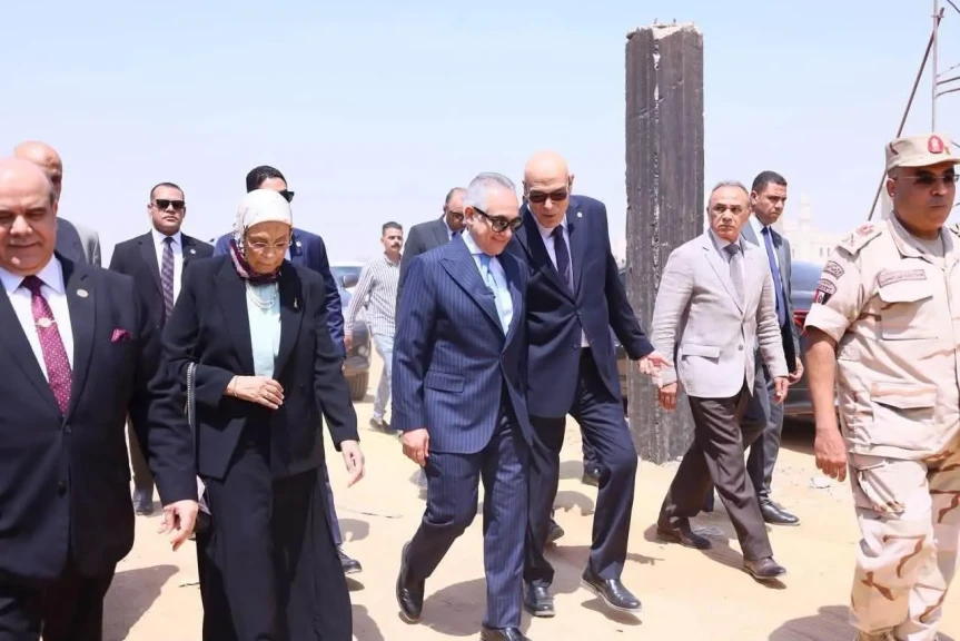 وزير العدل يتفقد ”مدينة العدالة” بالعاصمة الجديدة وبرفقته رئيسا هيئة قضايا الدولة وهيئة النيابة الإدارية