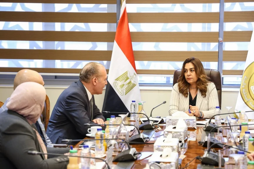 وزيرة التنمية المحلية والبيئة تعقد اجتماعاً لمتابعة الموقف التنفيذى لمشروع تطهير مصرف كيتشنر  بمحافظات كفر الشيخ والغربية والدقهلية