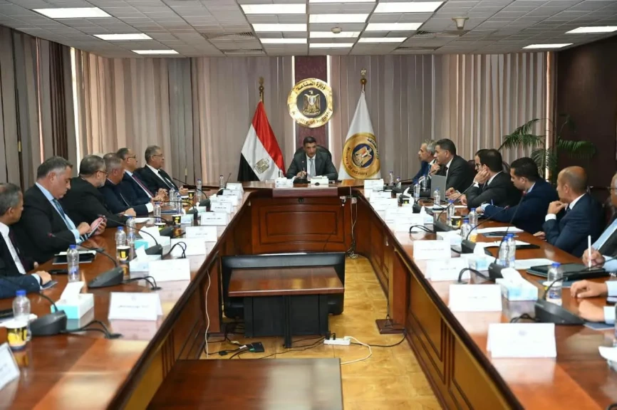 وزير الصناعة يبحث مع اتحاد الصناعات المصرية وممثلي شعبة الصناعات المغذية لصناعة السيارات سبل النهوض بالقطاع وزيادة الصادرات