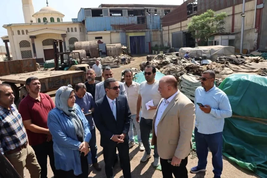 محافظ المنوفية يتفقد المقر الإداري للمنطقة الصناعية بقويسنا