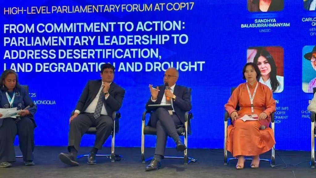 وزير الري يشارك في المنتدى البرلماني رفيع المستوى ضمن فعاليات مؤتمر COP17 للتصحر بمنغوليا
