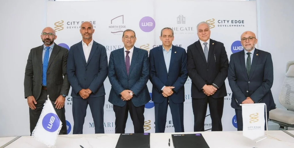 المصرية للاتصالات WE توقّع شراكة استراتيجية مع سيتي إيدج للتطوير العقاري لتقديم حلول الاتصالات المتكاملة