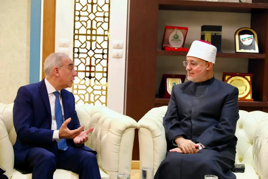 مفتي الجمهورية يستقبل رئيس الهيئة العامة للاستعلامات لبحث سبل التعاون المشترك