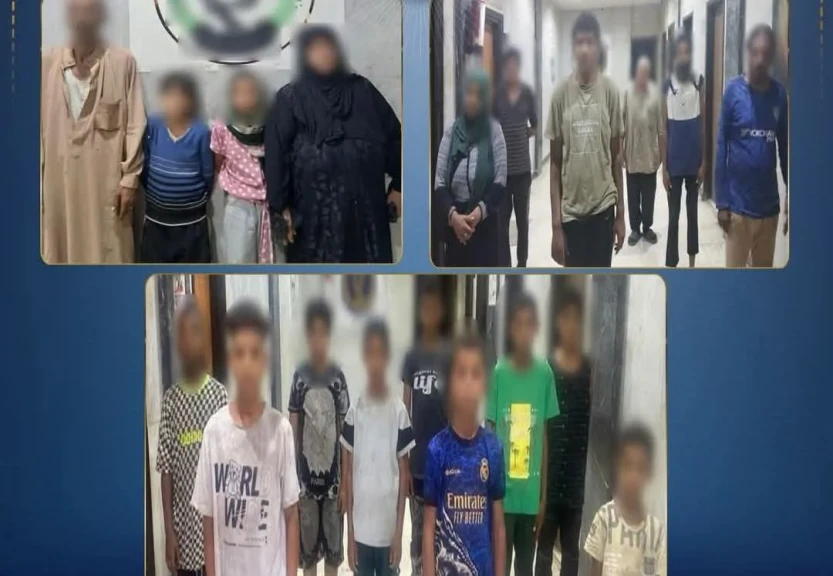 الداخلية: ضبط عدد من الرجال والسيدات لقيامهم باستغلال الاطفال في أعمال التسول