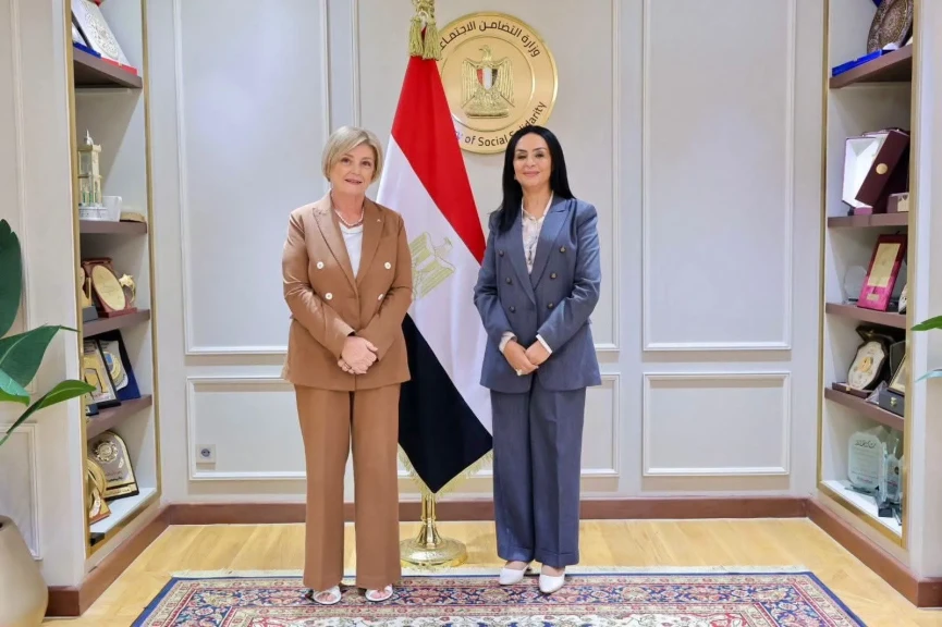 وزيرة التضامن الاجتماعي تستقبل وزيرة العمل والسياسات الاجتماعية بالجمهورية الإيطالية