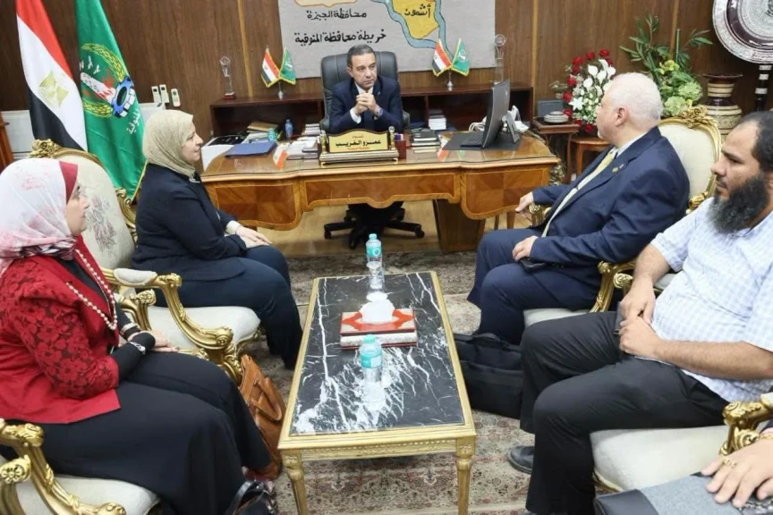 محافظ المنوفية يتابع أعمال اللجنة التنفيذية لتقييم المشروعات المشاركة بالمبادرة الوطنية للمشروعات الخضراء