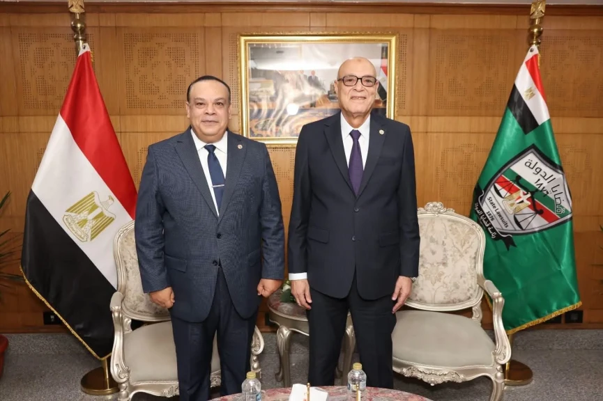 رئيس هيئة قضايا الدولة يستقبل رئيس الهيئة الوطنية للانتخابات للتهنئة بتوليه رئاسة الهيئة
