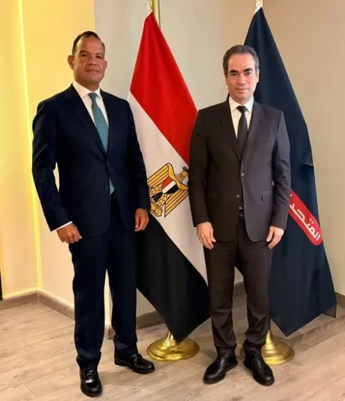 المسلماني يلتقي سيف الوزيري ويهنئ مجلس الإدارة الجديد بالشركة المتحدة
