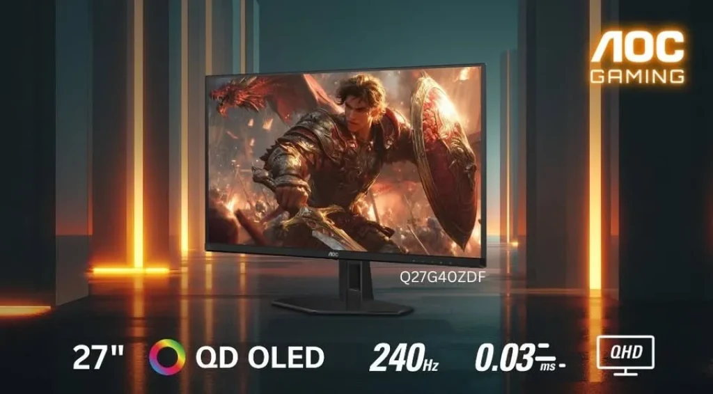 AOC تطلق شاشة رائعة لعشاق الالعاب: الجيل الجديد من QD-OLED تصل إلى الشرق الأوسط