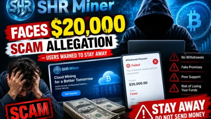 SHRMiner Faces $20,000 Scam Allegation — Users Warned to Stay Away