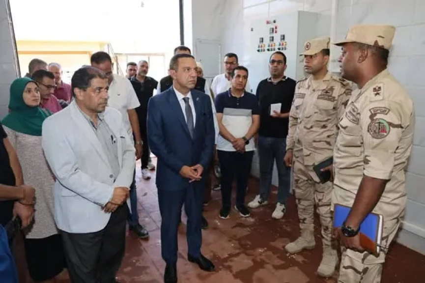 محافظ المنوفية يفتتح محطتي رفع صرف صحي دنشواي وكفر دنشواي