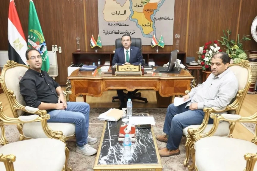 محافظ المنوفية يناقش مستجدات الموقف التنفيذي لمشروعات قطاعي مياه الشرب والصرف الصحي