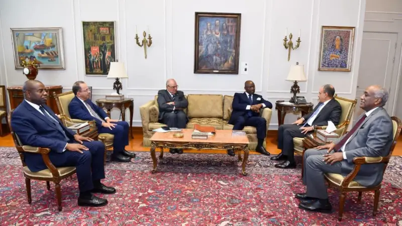 وزير الخارجية يستقبل رئيس البنك الأفريقي للتصدير والاستيراد ويعقدان مؤتمراً صحفياً في إطار التحضير لمنتدى العلمين أفريقيا