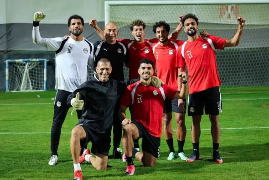 تدريبات استشفائية وتقسيمة في مران منتخب مصر استعداداً لتصفيات أفريقيا -صور