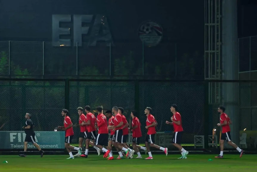 21 لاعباً في مران منتخب مصر استعداداً لأنجولا في تصفيات أمم أفريقيا-صور