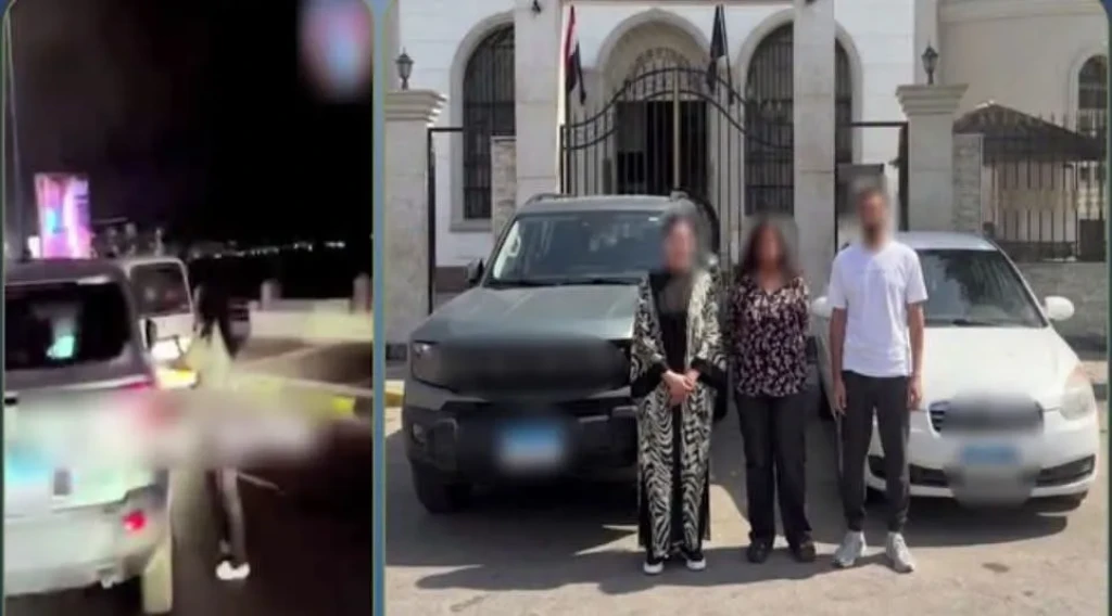 الداخلية: كشف ملابسات مقطع فيديو قيام إحدى السيدات بالطرق على زجاج إحدى السيارات بإحدى الطرق بالإسكندرية