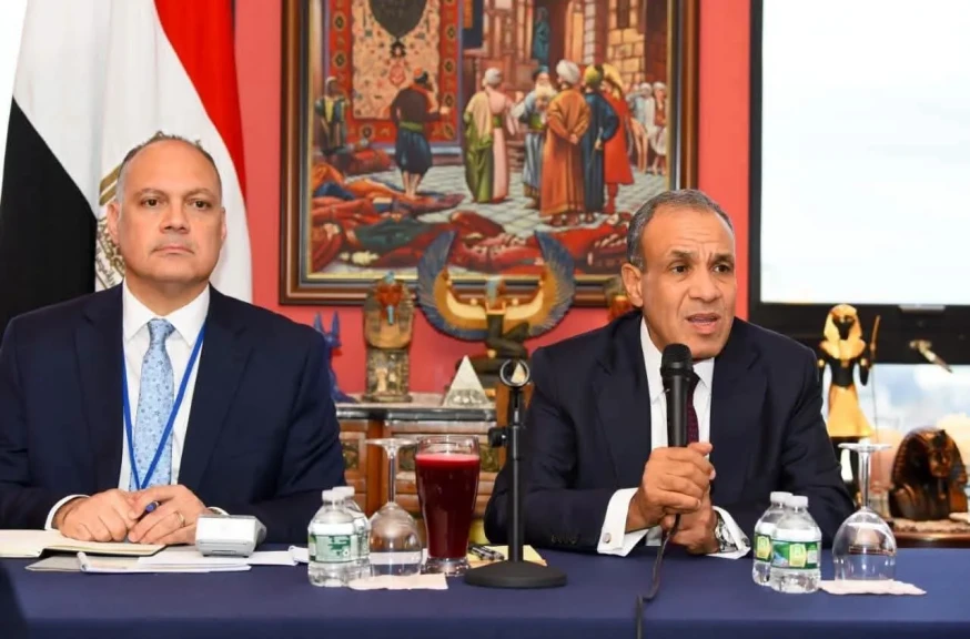 وزير الخارجية يلتقي أبناء الجالية المصرية في نيويورك