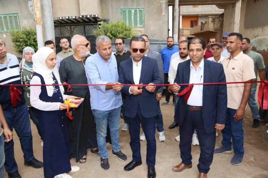 محافظ المنوفية يفتتح محطتي صرف صحي كفر قرشوم وكوم الشيخ عبيد