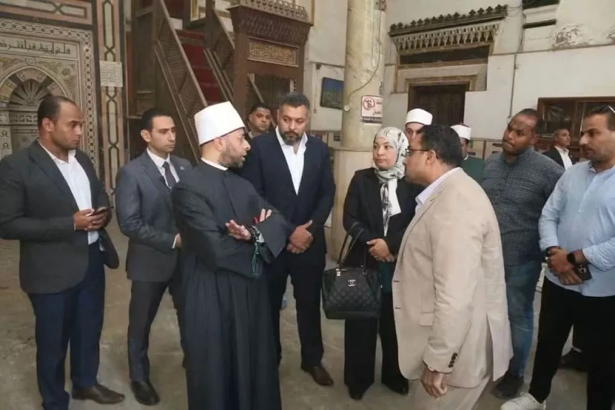 وزير الأوقاف يتفقد مسجد «عبد الوهاب الشعراني» لبدء أعمال الإحلال والتطوير الشامل