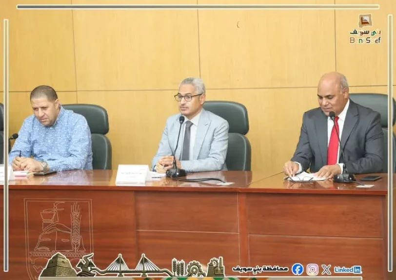 محافظ بني سويف يشهد ورشة عمل لرفع كفاءة وتنمية مهارات الباحثين القانونيين بالمحافظة