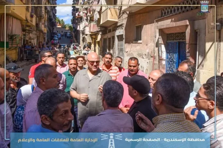 محافظ الإسكندرية يتفقد عقارى لامبروزو والمازني لمتابعة الموقف ميدانيًا والوقوف على آخر المستجدات