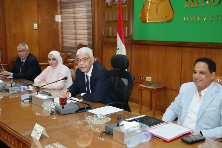 القاصد يترأس اجتماع مركز ضمان الجودة بجامعة المنوفية
