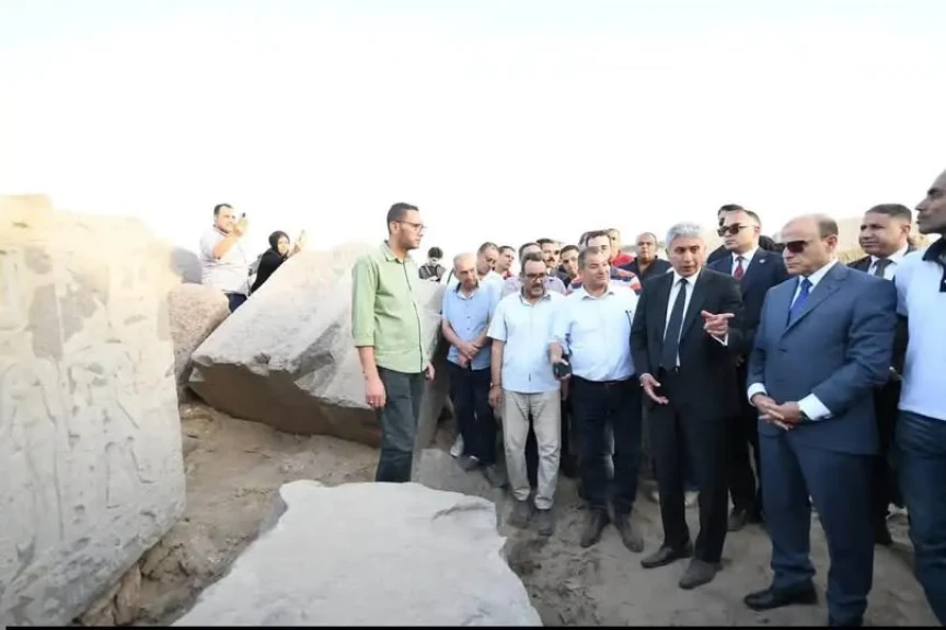 وزير السياحة والآثار ومحافظ الغربية يتفقدان معبد بهبيت الحجارة بالغربية للوقوف على وضعه الحالي ودراسة سبل تطويره وإعادة بنائه