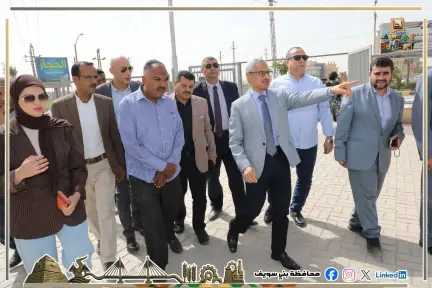 محافظ بني سويف يتفقد أعمال رفع كفاءة النُصب التذكاري للشهداء بحديقة الشلال.. ويوجه بدراسة تطوير الموقع بما يحافظ على هيبته ورمزيته التاريخية