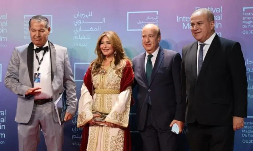 تكريم الفنانة صابرين في افتتاح المهرجان الدولي المغاربي للفيلم في وجدة