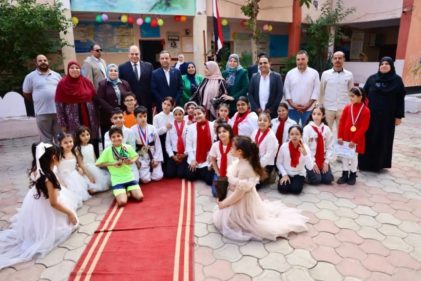 محافظ المنوفية يتفقد انطلاق الحملة القومية للتطعيم ضد الحصبة بمدرستي الشهيد مصطفى الفرماوى وطنبدى