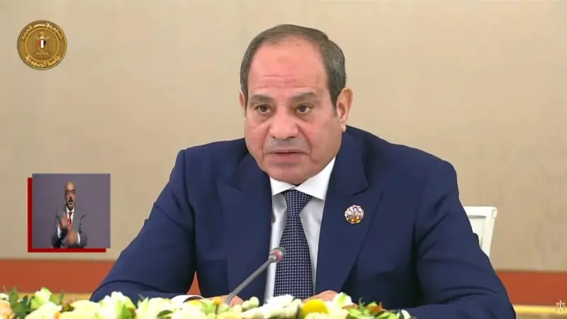 الرئيس السيسي يؤكد على حرص مصر على تعميق علاقات الشراكة الاستراتيجية مع روسيا