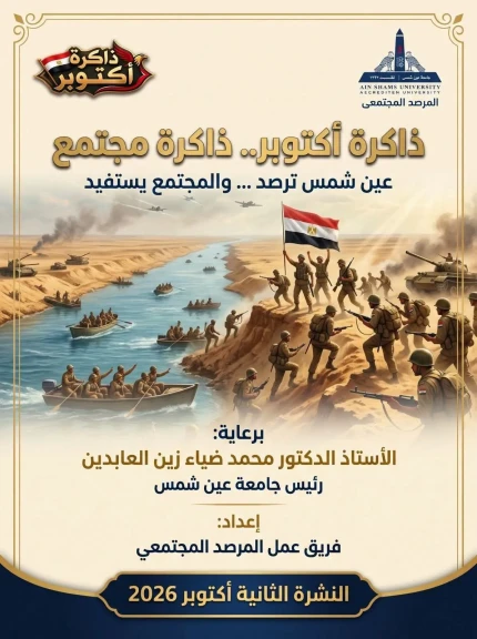 المرصد المجتمعي بجامعة عين شمس يدرس حضور قيم أكتوبر في وعي الشباب الجامعي