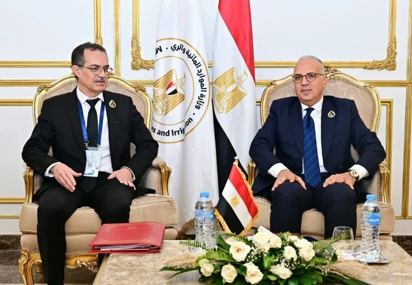 وزير الري يلتقي وزير الموارد المائية التونسي لبحث تعزيز التعاون المشترك في مجال المياه