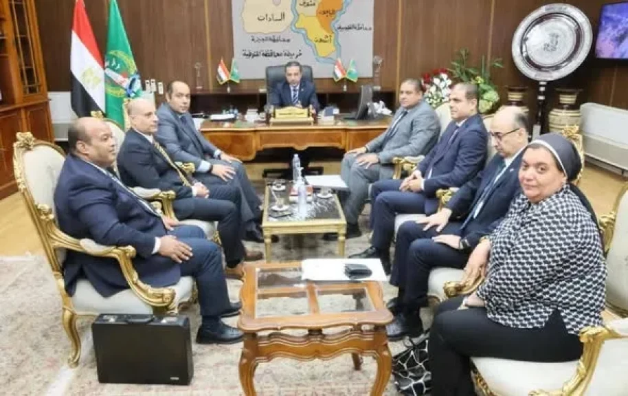 محافظ المنوفية يلتقي وفد شركة «كارجاس»